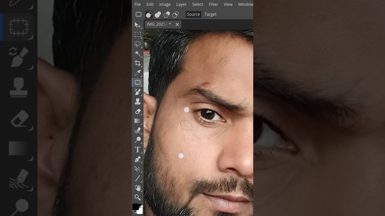 Face Smooth in Photopea 