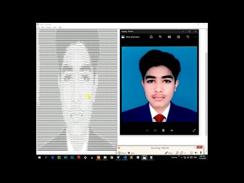 Image ko ascii characters me convert kre python se |python