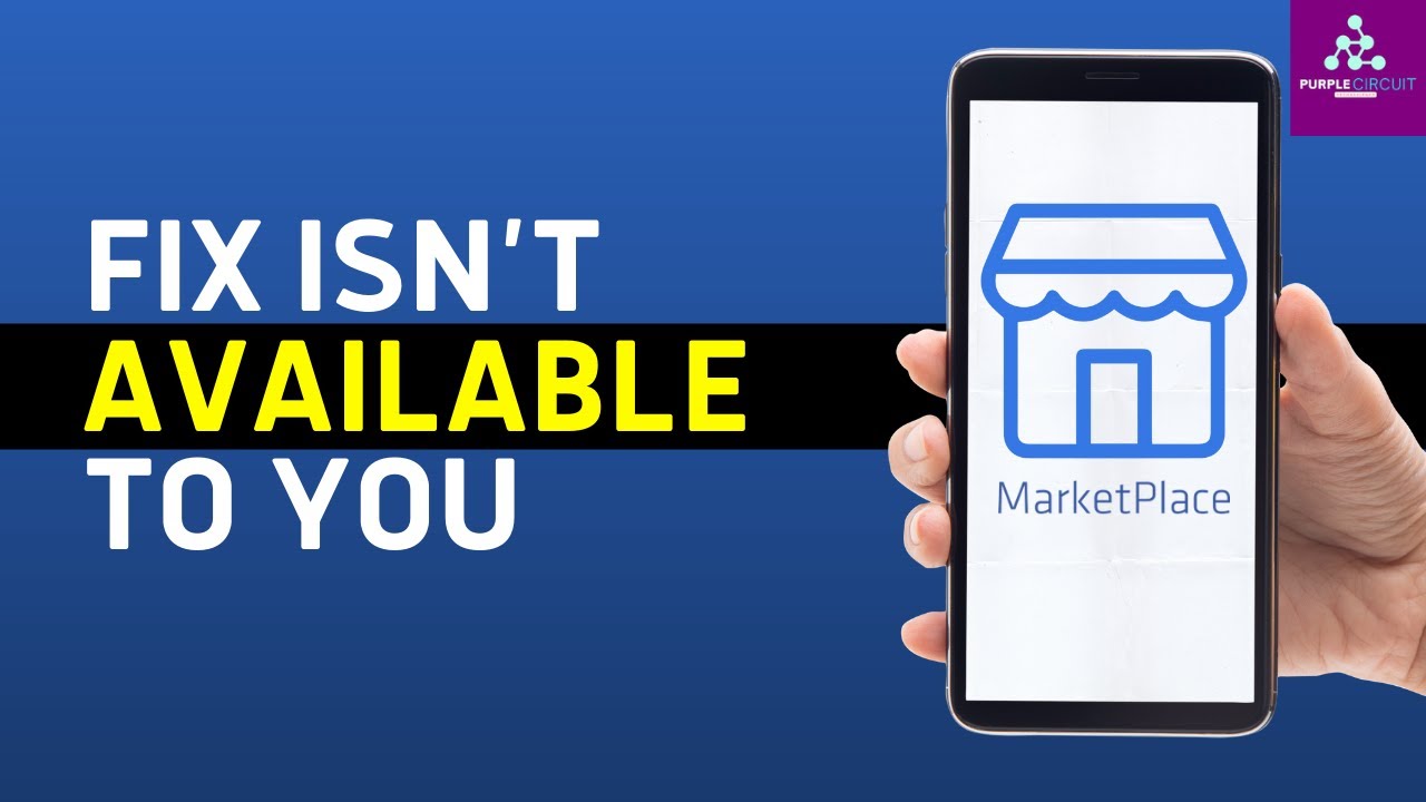 How to Fix Facebook Marketplace Isn't Available To You (100% Working ...
