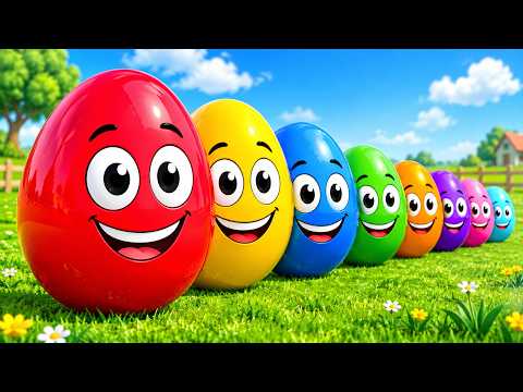 Learn Colors Kids Songs | English Rhymes For Kids | Learn Colors & Numbers With Colorful Eggs Kids
