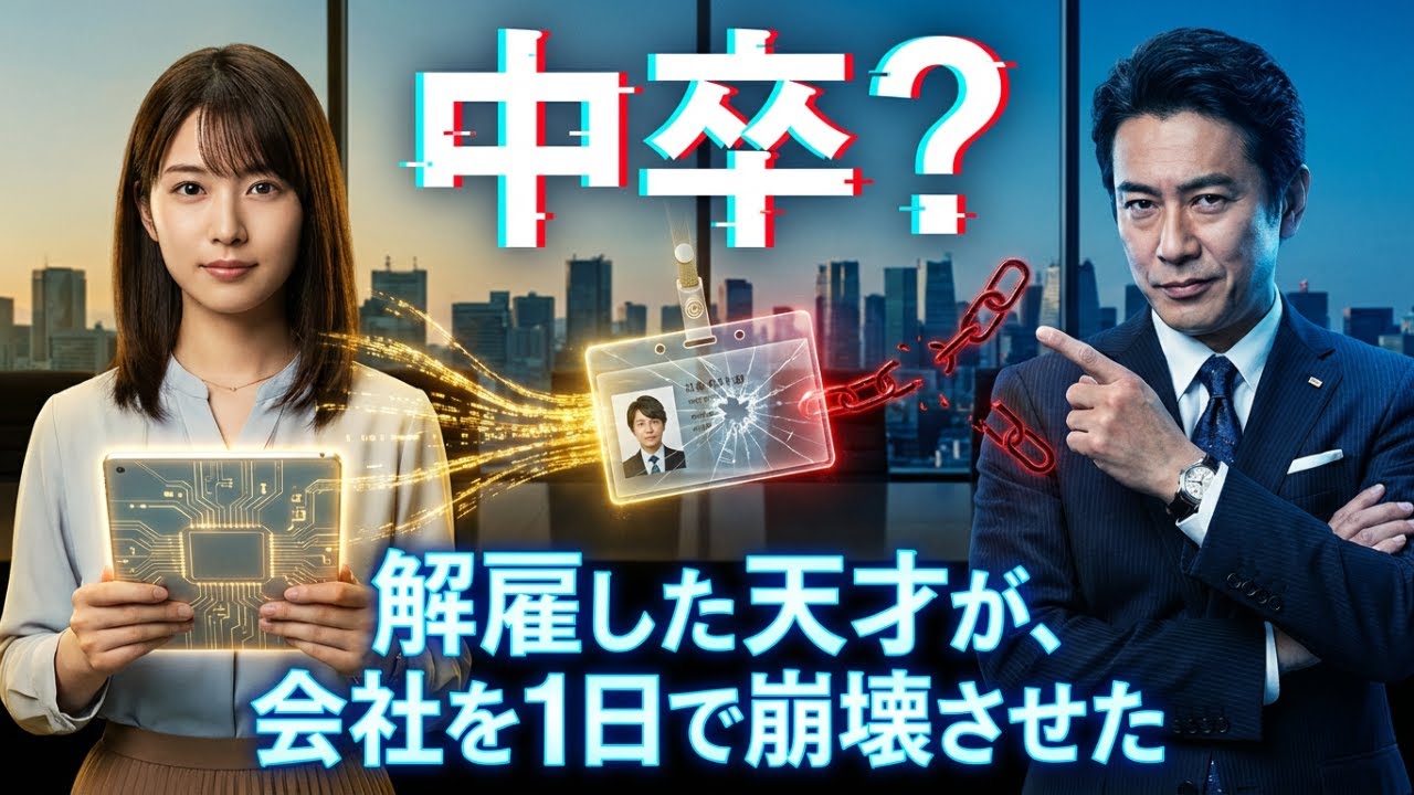 「中卒は要らない」と解雇した私。翌日、会社の全技術が停止した…彼女こそが天才だった。