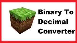 Minecraft: Binary To Decimal Decoder + 7-Segment Display