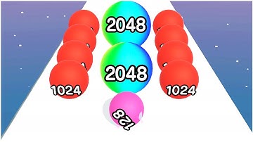 Ball Run 2048 ver 0.3 Ball Run 2048: merge number - Gameplay Walkthrough - Levels 1-25