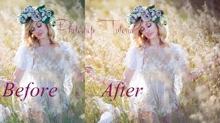 Soft Pink and Light Photoshop Tutorial using Gradient Map screenshot 2