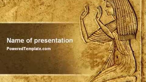 Egyptian Engraving PowerPoint Template by PoweredTemplate.com