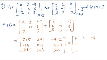 Addition of Matrices ( मैट्रिसेस जोड़ ) & its Properties | Matrix Addition | How to add matrix ?