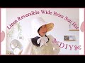 Refashion DIY Reversible Linen Wide Brim Sun Hat // Bucket Hat 服 👒 リメイク Sewing Tutorialㅣmadebyaya