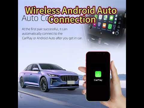 Бездротовий адаптер CarPlay / Android Auto 2в1 | Wi-Fi + Bluetooth для авто, видео 1