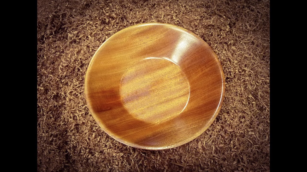 Woodturning a Solid Mahogany Bowl YouTube