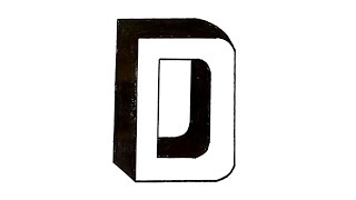 How To Draw 3D Letter D