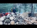 Splitting Firewood - Man vs Mountain