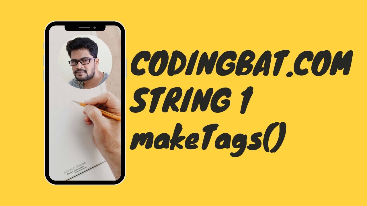 03 Codingbat | String 1 | makeTags | Java coding practice | UiBrains | by  Naveen Saggam - YouTube