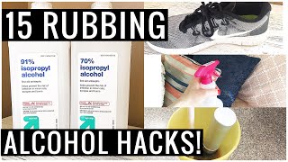 How to Clean and Sanitize Your Home with RUBBING ALCOHOL (AMAZING HACKS to Make Life EASIER!!)