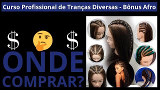 Curso Profissional de Tranças Diversas Bônus Afro, Curso de Tranças ONDE COMPRAR