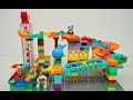 Colorful Lego Marble Run Race ASMR | Sweet Toys and interesting rolling Balls