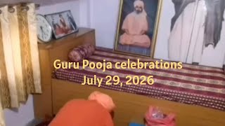Guru Pooja celebrations ~ July 29, 2026