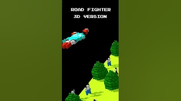 ROAD FIGHTER in 3d graphics (Nes) #shorts