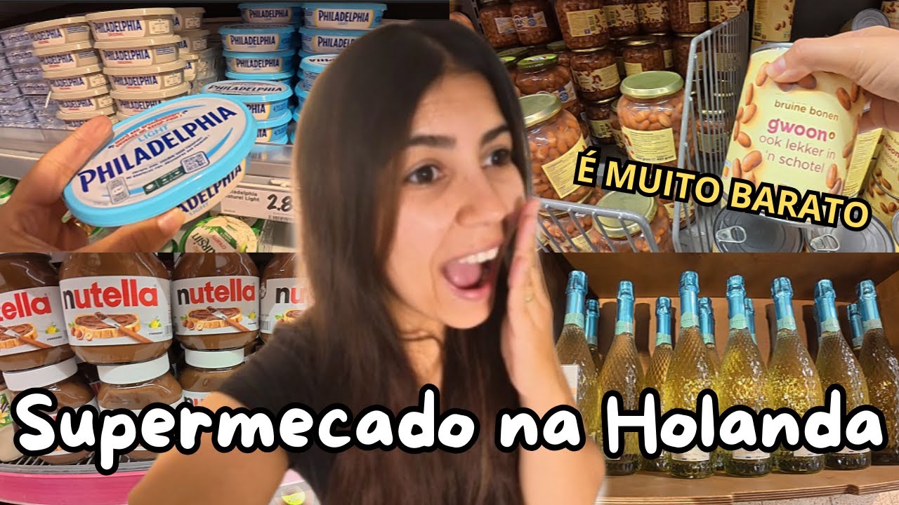 QUANTO CUSTA FAZER MERCADO NA HOLANDA? VOCÊ NÃO VAI ACREDITAR NOS PREÇOS 😱
