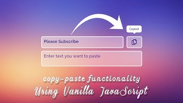 How To Create Copy Paste Functionality Using JavaScript | JavaScript Copy To Clipboard