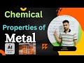 Chemical properties of Metals class10th chemistry| chapter 3 class10th|Alkaline solution|#viralvideo