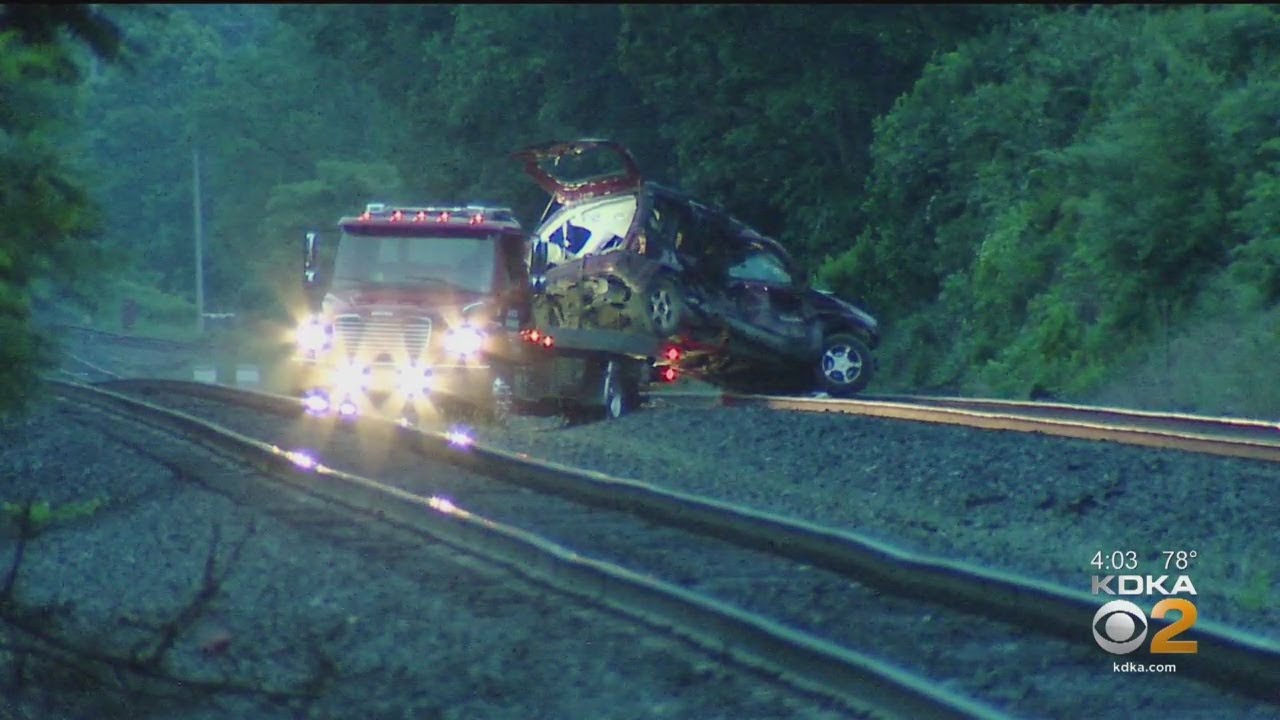 One Killed When Train Collides With Car On Tracks - YouTube