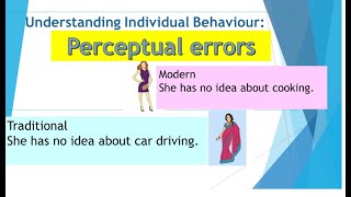 3.1 Perceptual errors