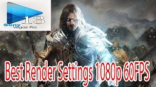 How to Render Gameplay in 1080p 60FPS - Best Render Settings Vegas PRO 13
