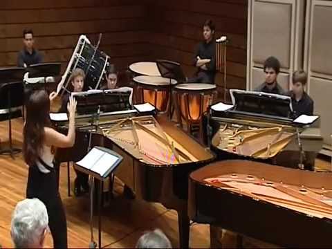"Waltz of the flowers" by Youth Ensemble three pianos four hands and percussion