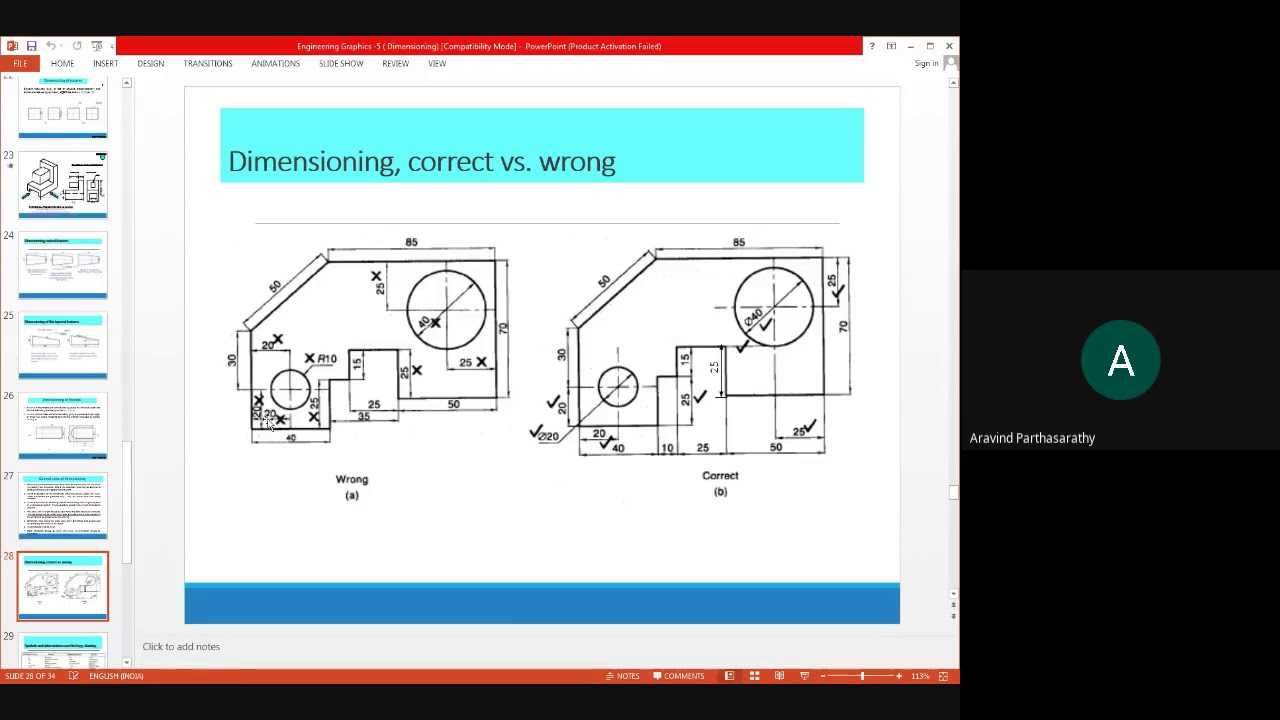 Engineering Graphics - Dimensioning - YouTube