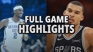 Thunder vs Spurs FULL HIGHLIGHTS 😱 SGA Drops 32 as Wemby Goes 1-for-13!