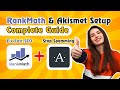 How to Setup RankMath SEO & Akismet Correctly | WordPress SEO Guide 2025