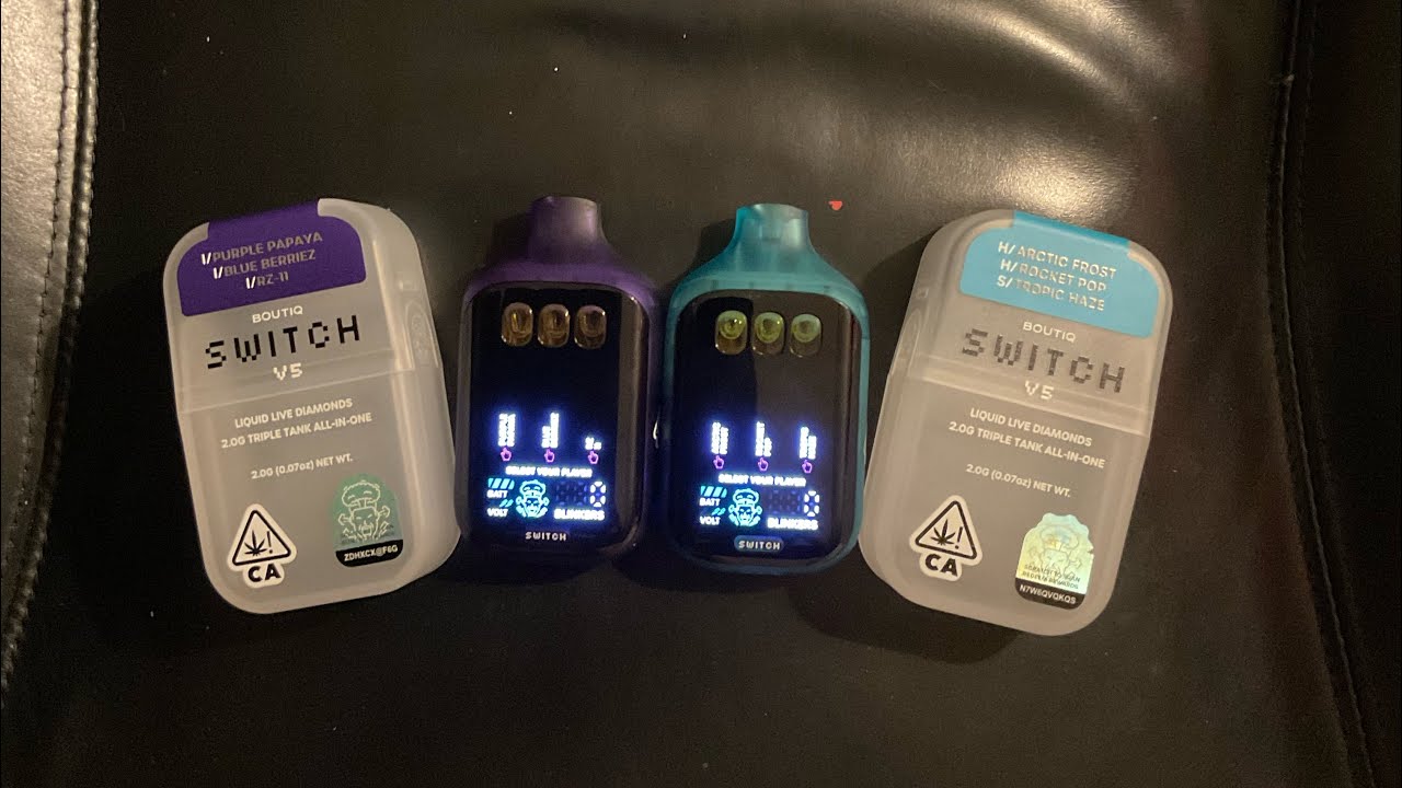 NEW BOUTIQ SWITCH V5 PURPLE PAPAYA🍇& RZ11🌈X ARCTIC FROST🧊& ROCKETPOP🚀