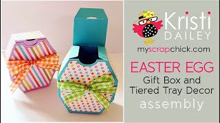 Famous Kristi's Easter Egg Shaped Box and Tiered Tray Decor - Assembly Tutorial Wealth