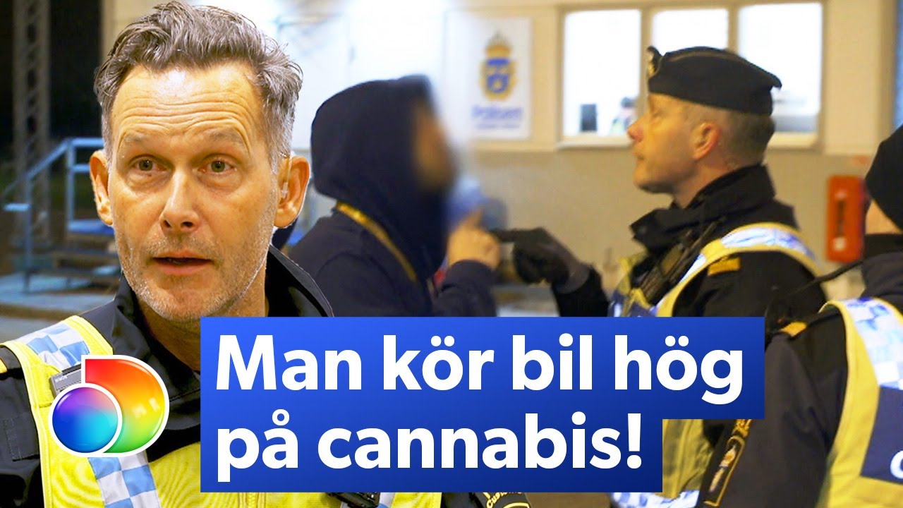 Man blir aggressiv när tullen hittar cannabis i hans bil | Gränsbevakarna Sverige | discovery+
