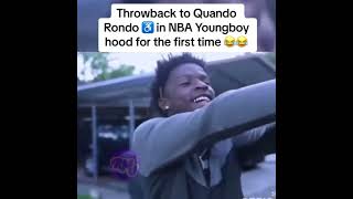 ThroBack To Quando Rondo in NBA YoungBoy Hood for the first Tine 😂 #nbayoungboy #quandoron #shorts