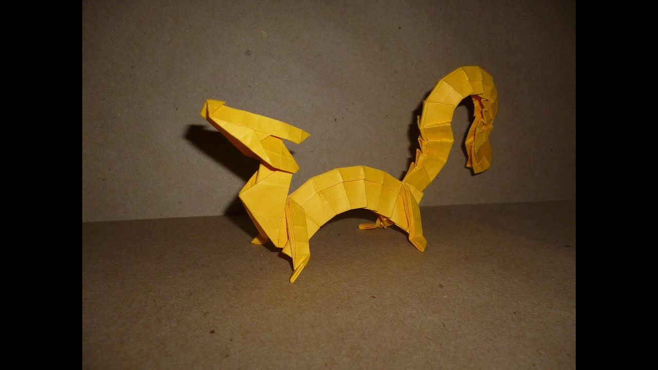 Origami Eastern Dragon Instructions (Joseph Wu) YouTube