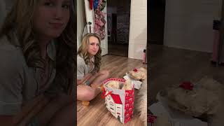 Day 1 of her advent calendar! 🎄