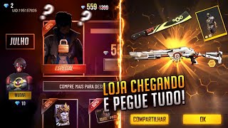 É OFICIAL!! NOVA LOJA MISTERIOSA 10.0, PEGUE MACHETE VERDE, PURGATÓRIO DE VOLTA E MAIS - FREE FIRE