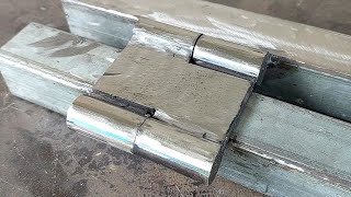 99% of beginners don't know, new ideas on how to install hinges on gates with full 2-way opening by Stick welder 102,493 views 5 months ago 3 minutes, 29 seconds