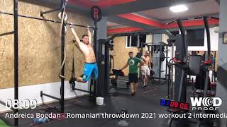 Andreica Bogdan - Romanian Throwdown 2021 workout 2 intermediate men