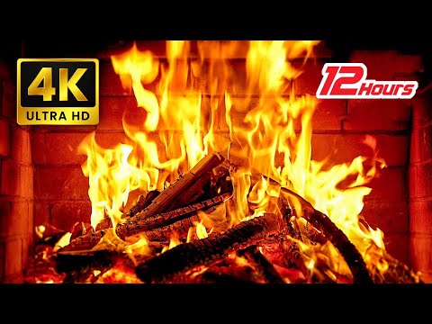 Dreamy Fireplace In 4K Ultra Hd Fireplace Ambience With Crackling Fire Sounds. Fireplace Burning