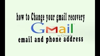how to Change your gmail recovery email and phone address | change gmail recovery email and phone screenshot 1