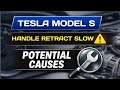 Tesla Model S Door Handle Retracts Slowly – What Could Be Causing It