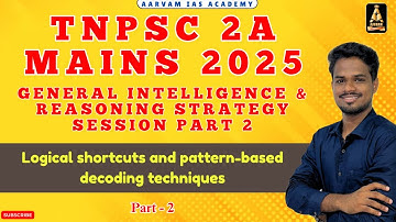 TNPSC Group 2A Mains TRICKS 2025 | Reasoning Syllabus Explained with Preparation Strategy #tnpsc