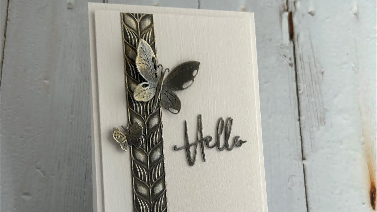 One embossing folder, two ways - YouTube