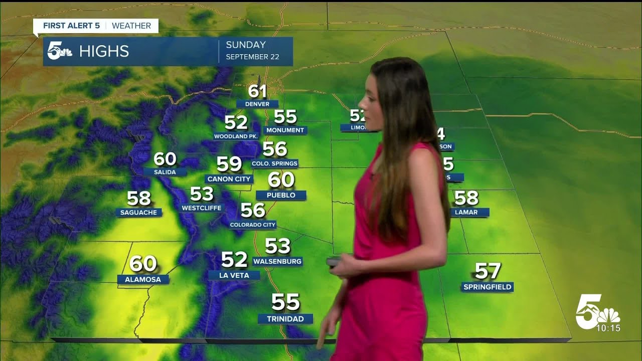 Below average temperatures expected for Sunday - YouTube