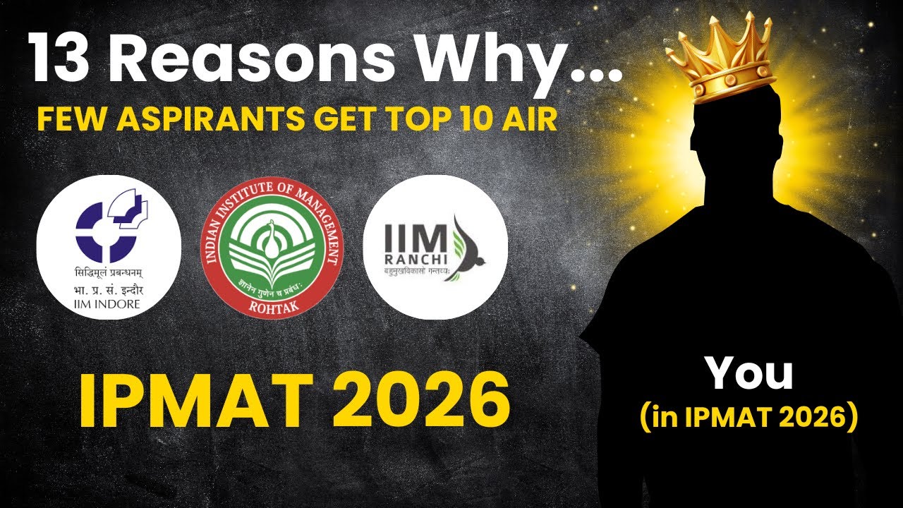 13 Habits of an Ideal IPMAT Candidate | IPMAT 2026 - YouTube