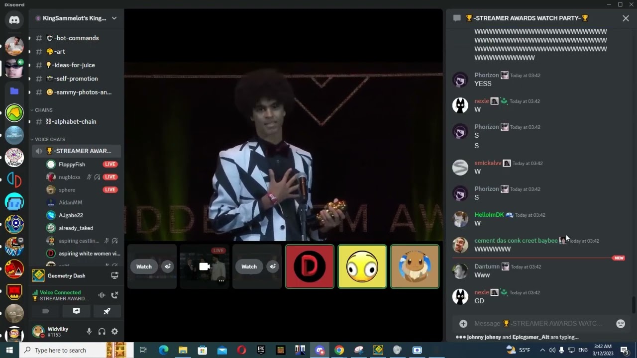 The VC reaction to kingsammelot winning the hidden gem awards
