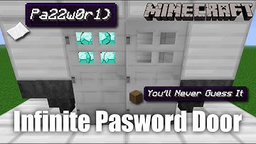 Redstone Password Door - Changeable Key Entrance [1.5.2]