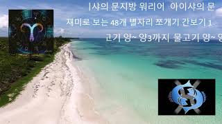 48개 별자리 쪼개기 간보기 1(물고기+양자리 ~ 양자리3 까지)